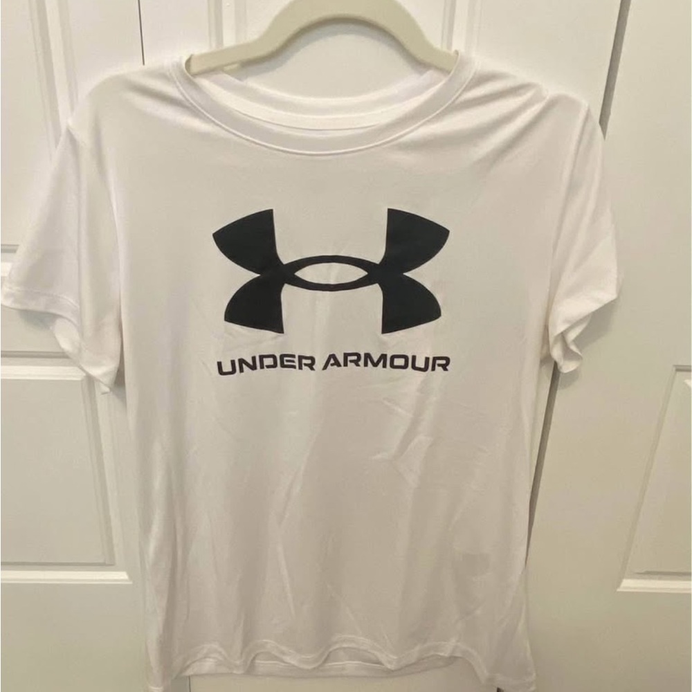 Two (2) Under Armour White and Gray T-Shirt with Logo